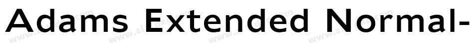 Adams Extended Normal字体转换